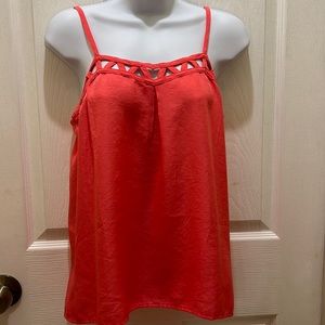 Orange Blouse Tank Top